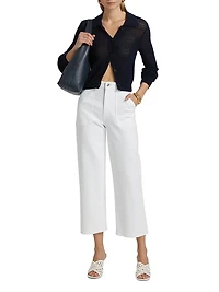 The Shrunken Open-Knit Cardigan