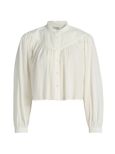 The Swing Gathered Cotton Blouse