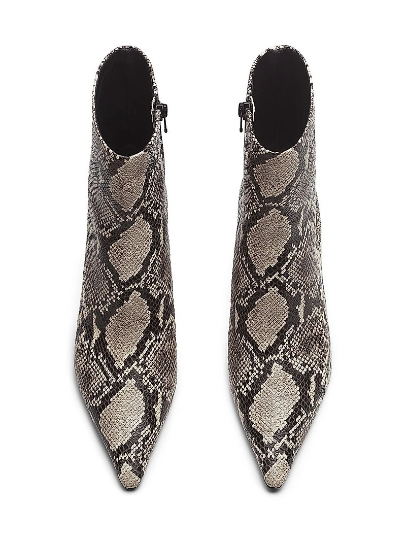 Mercer 75MM Snake-Embossed Leather Boots