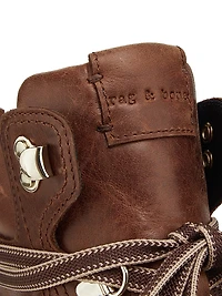 Cameron Lace-Up Leather Ankle Boots