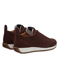 Retro Runner Suede Low-Top Sneakers
