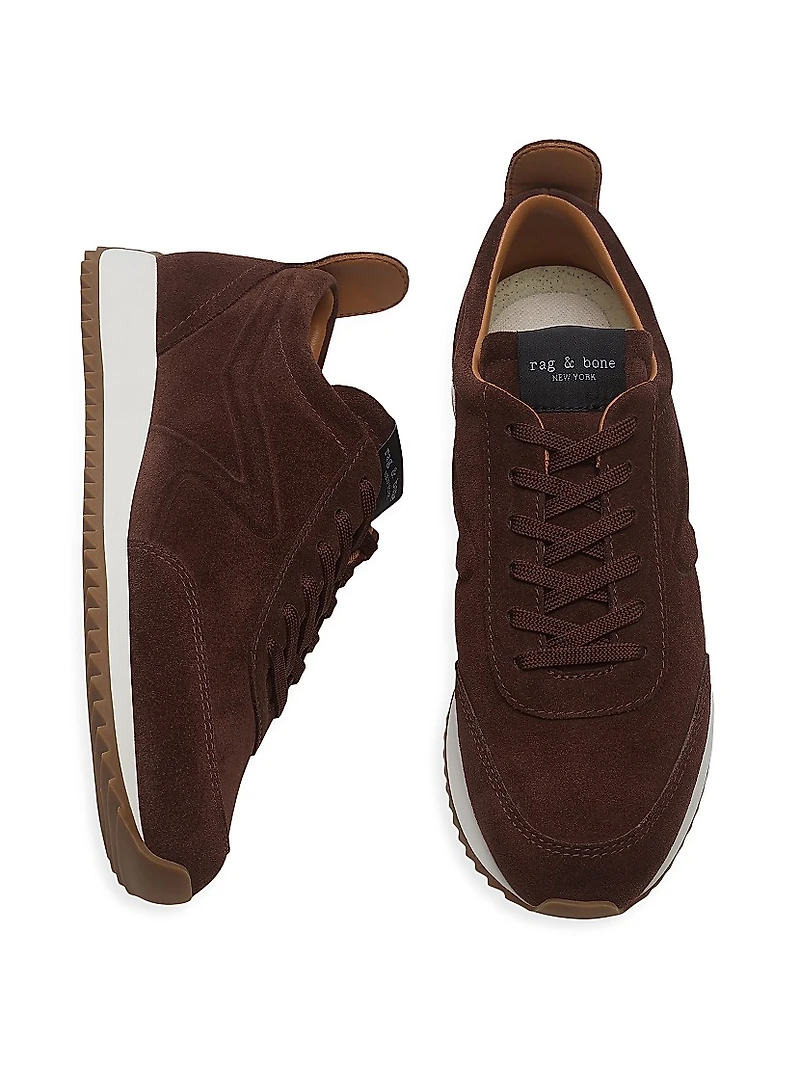 Retro Runner Suede Low-Top Sneakers