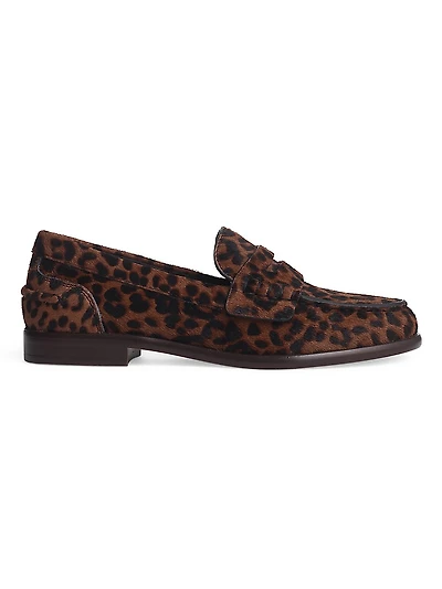 Carter Printed Calf Hair Penny Loafers