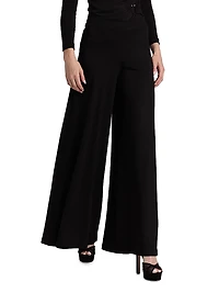 Skyn Relaxed-Fit Wool-Blend Pants