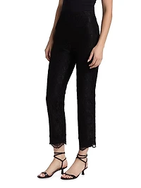 Brett Lace Straight-Leg Pants