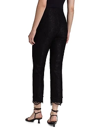 Brett Lace Straight-Leg Pants