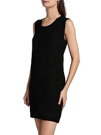 Bilok Metallic Tweed A-Line Minidress