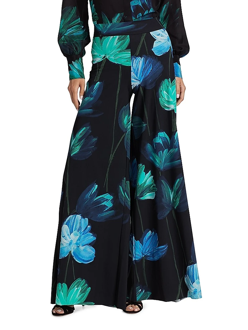 Skyla Floral Wide-Leg Pants