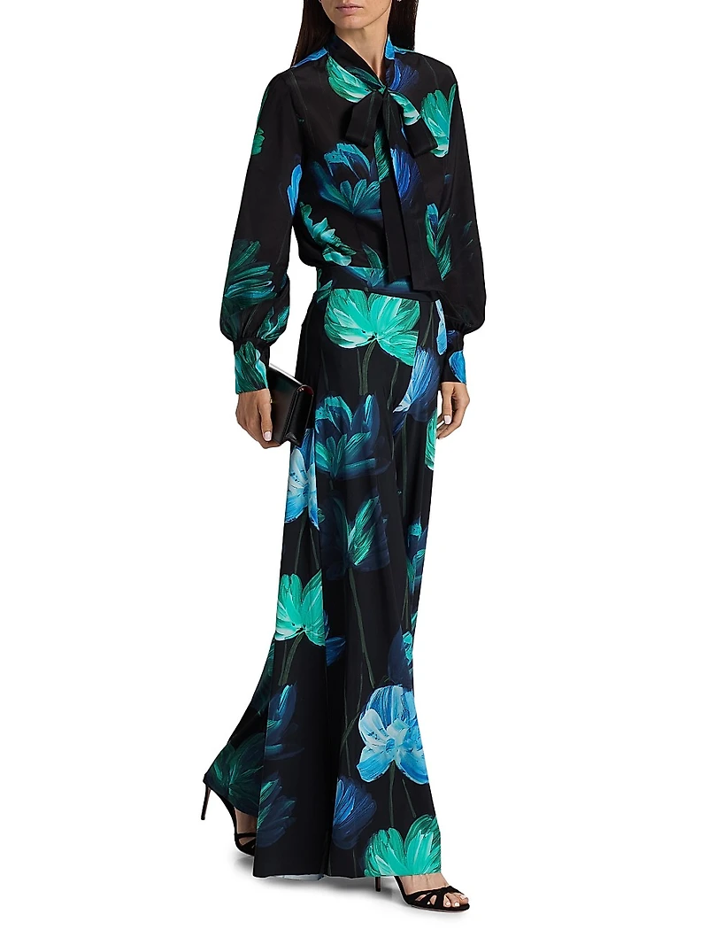 Skyla Floral Wide-Leg Pants