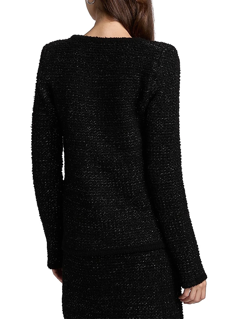 Borant Metallic Tweed Cardigan