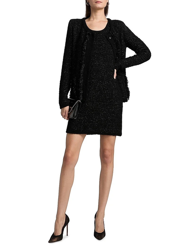 Borant Metallic Tweed Cardigan