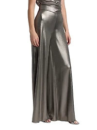 Skyla Splendid Metallic Wide-Leg Pants