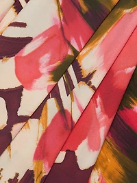 Dila Floral Jersey Tieneck Top