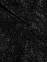 Mosi Lace Single-Breasted Blazer