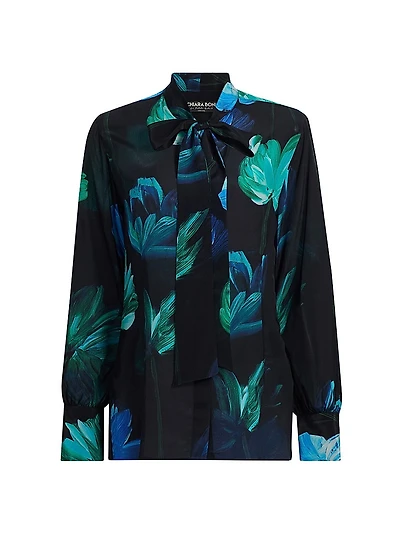 Reni Silk Printed Chiffon Blouse