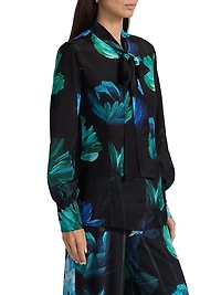 Reni Silk Printed Chiffon Blouse