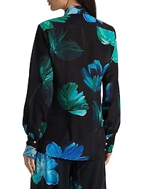 Reni Silk Printed Chiffon Blouse