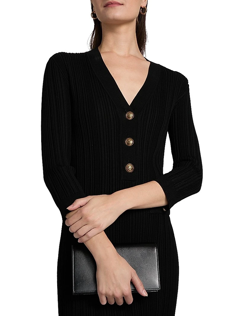 Nuj Pepper Rib-Knit Minidress