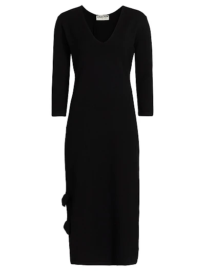 Dillak Pepper V-Neck Knit Dress