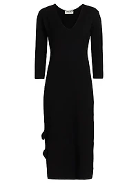Dillak Pepper V-Neck Knit Dress
