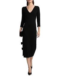 Dillak Pepper V-Neck Knit Dress