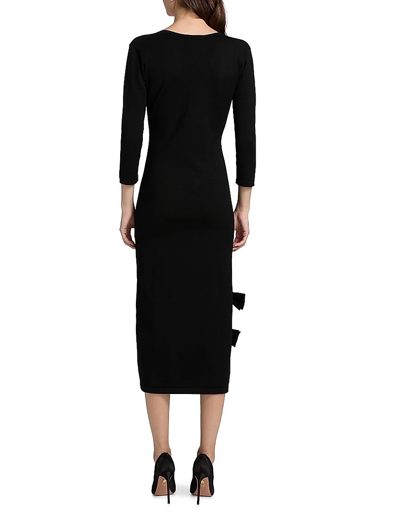 Dillak Pepper V-Neck Knit Dress