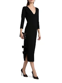 Dillak Pepper V-Neck Knit Dress