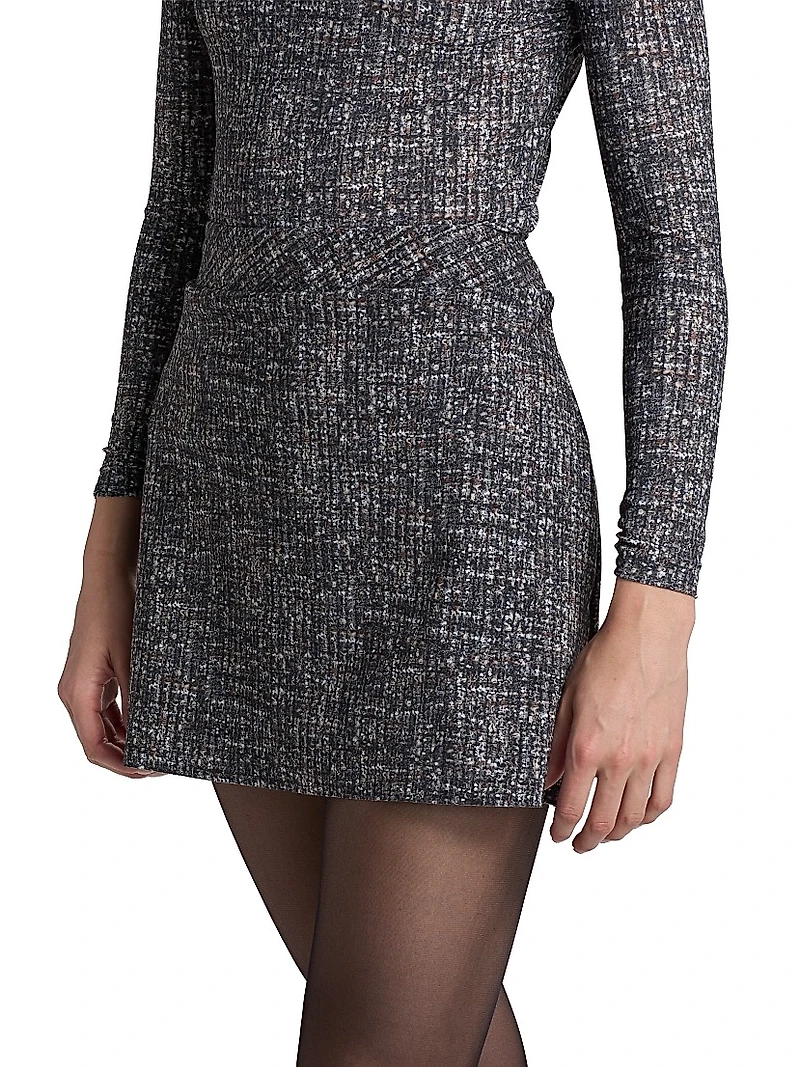 Lulla Printed Miniskirt