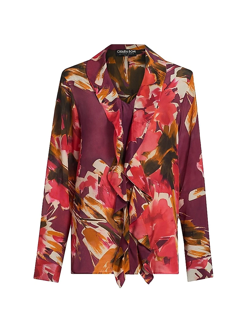 Rottil Floral Silk Chiffon Top