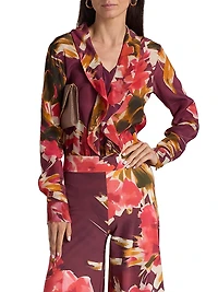 Rottil Floral Silk Chiffon Top