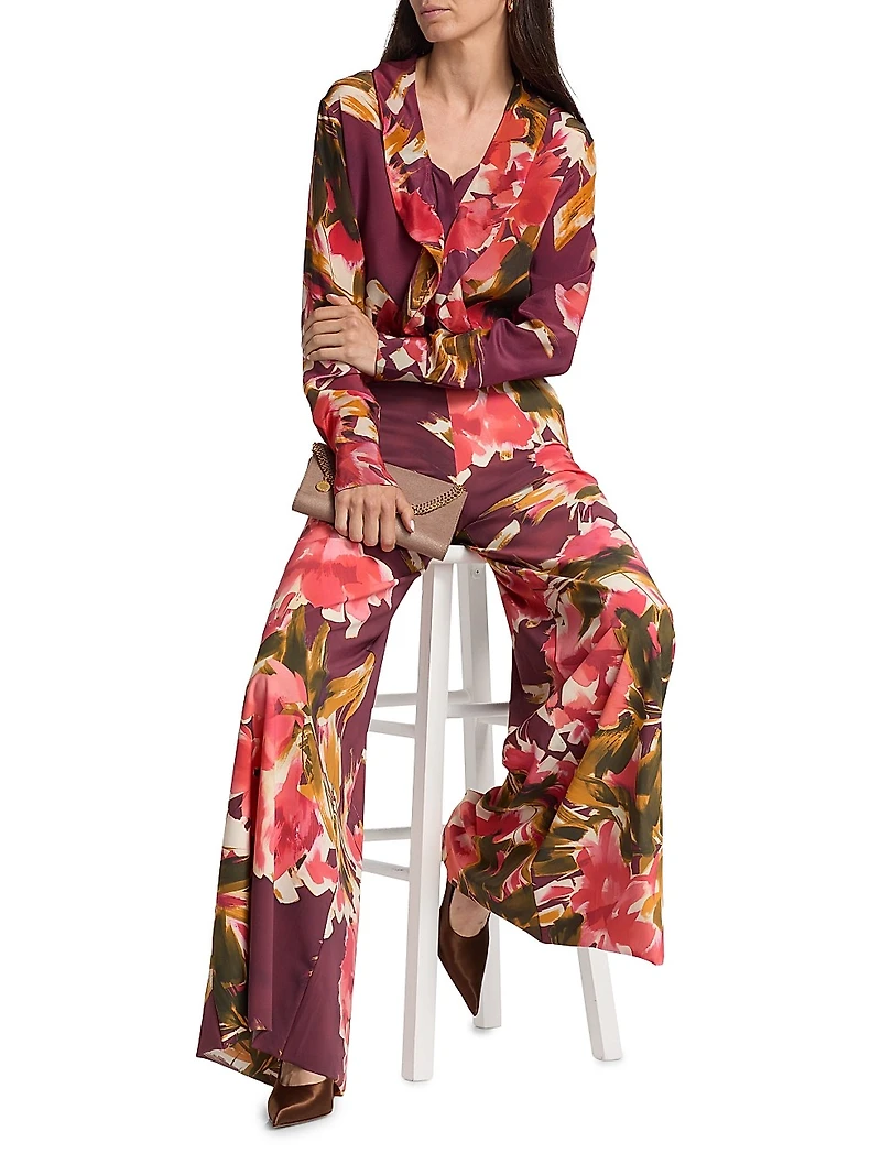 Rottil Floral Silk Chiffon Top