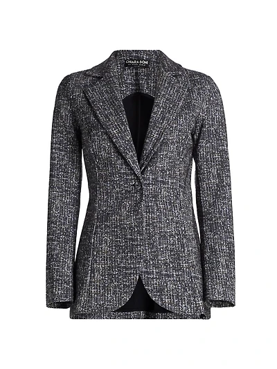 Lua Printed Single-Breasted Blazer