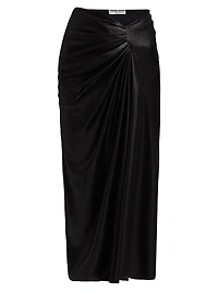 Rahma Splendid Relaxed-Fit Ruched Midi-Skirt