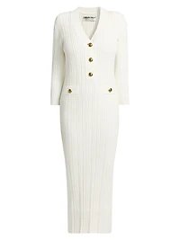 Nuj Pepper Rib-Knit Midi-Dress