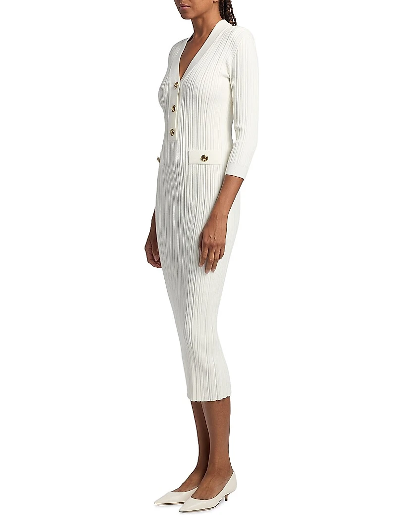 Nuj Pepper Rib-Knit Midi-Dress