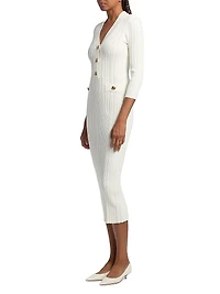 Nuj Pepper Rib-Knit Midi-Dress