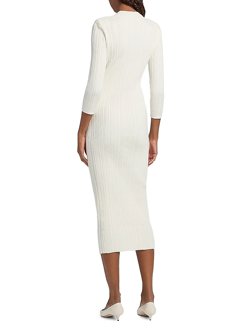 Nuj Pepper Rib-Knit Midi-Dress