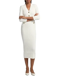 Nuj Pepper Rib-Knit Midi-Dress