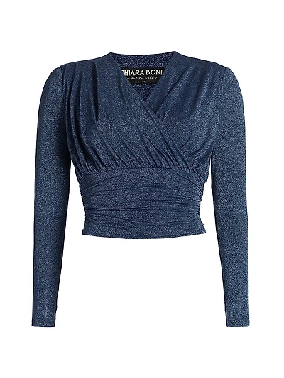 Jazetta Ruched Surplice Top