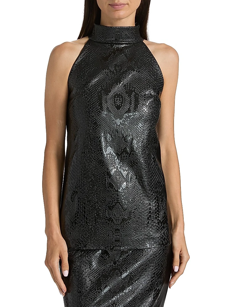 Tiffy Jersey Halterneck Top