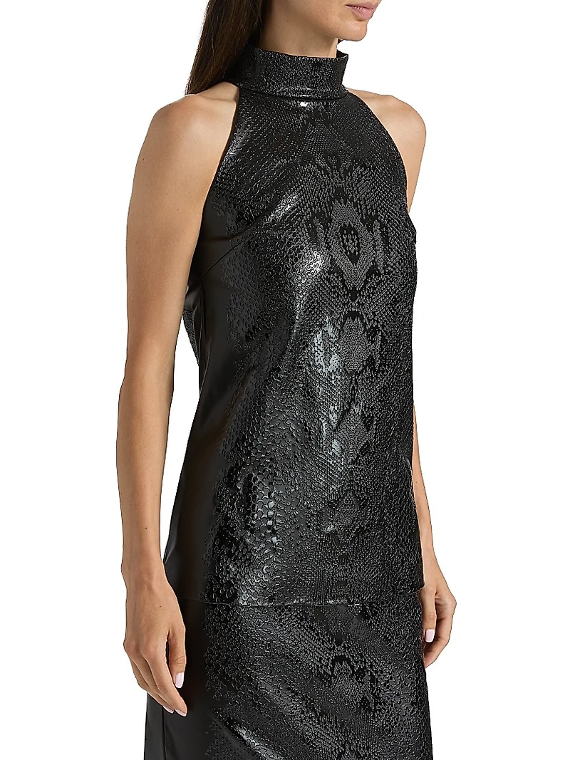 Tiffy Jersey Halterneck Top