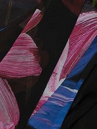 Mihai Floral Chiffon Tieneck Blouse