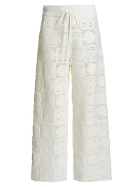 Maja Crochet Cotton-Blend Pants