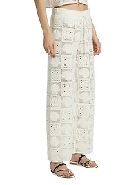 Maja Crochet Cotton-Blend Pants