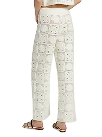 Maja Crochet Cotton-Blend Pants