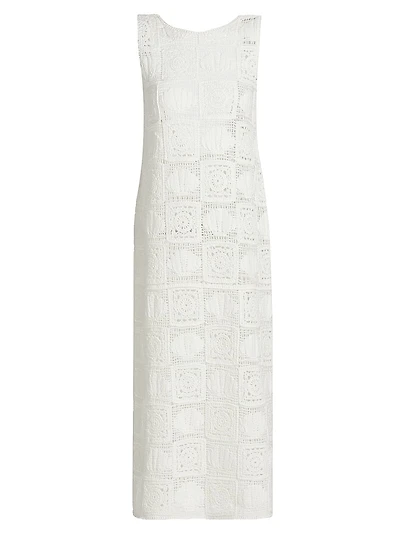 Calla Crochet-Knit Midi-Dress