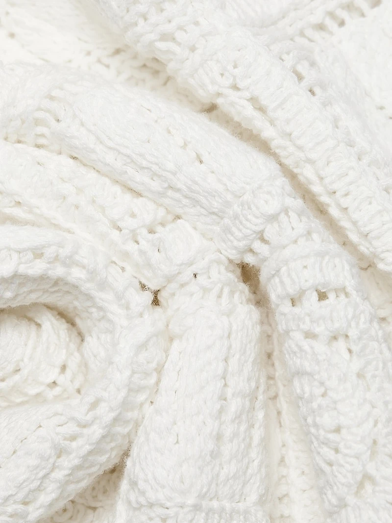 Calla Crochet-Knit Midi-Dress