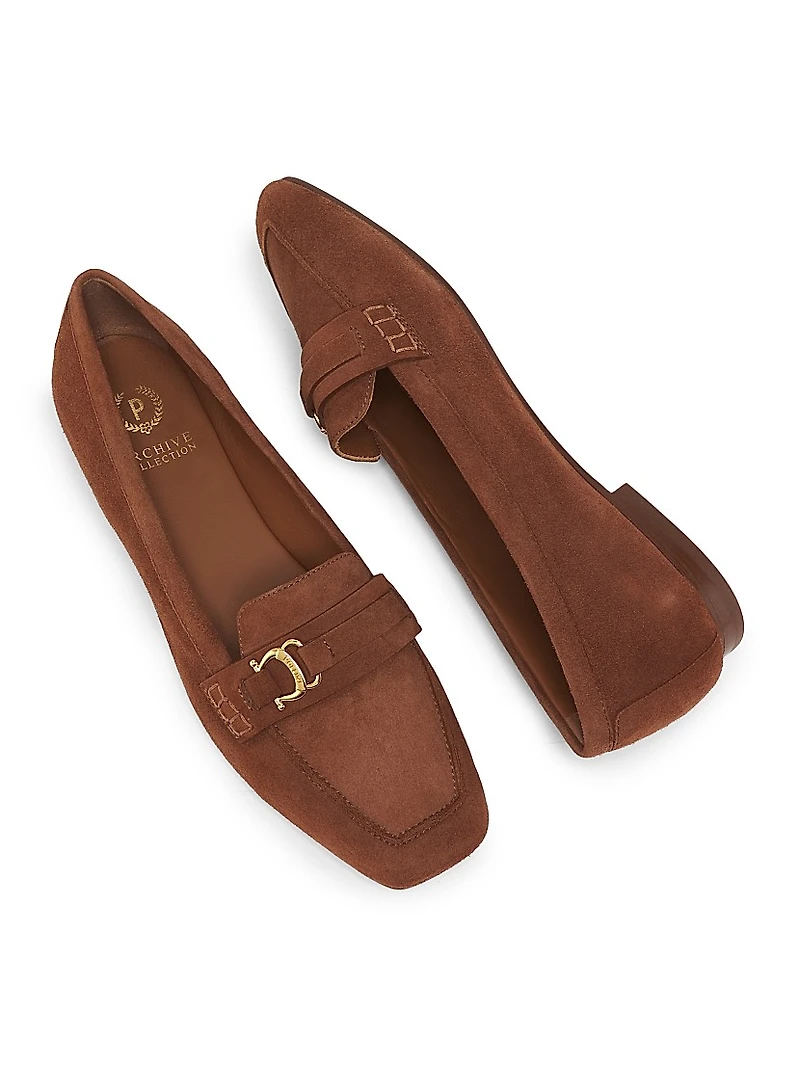 Uptown Suede Bit Loafers