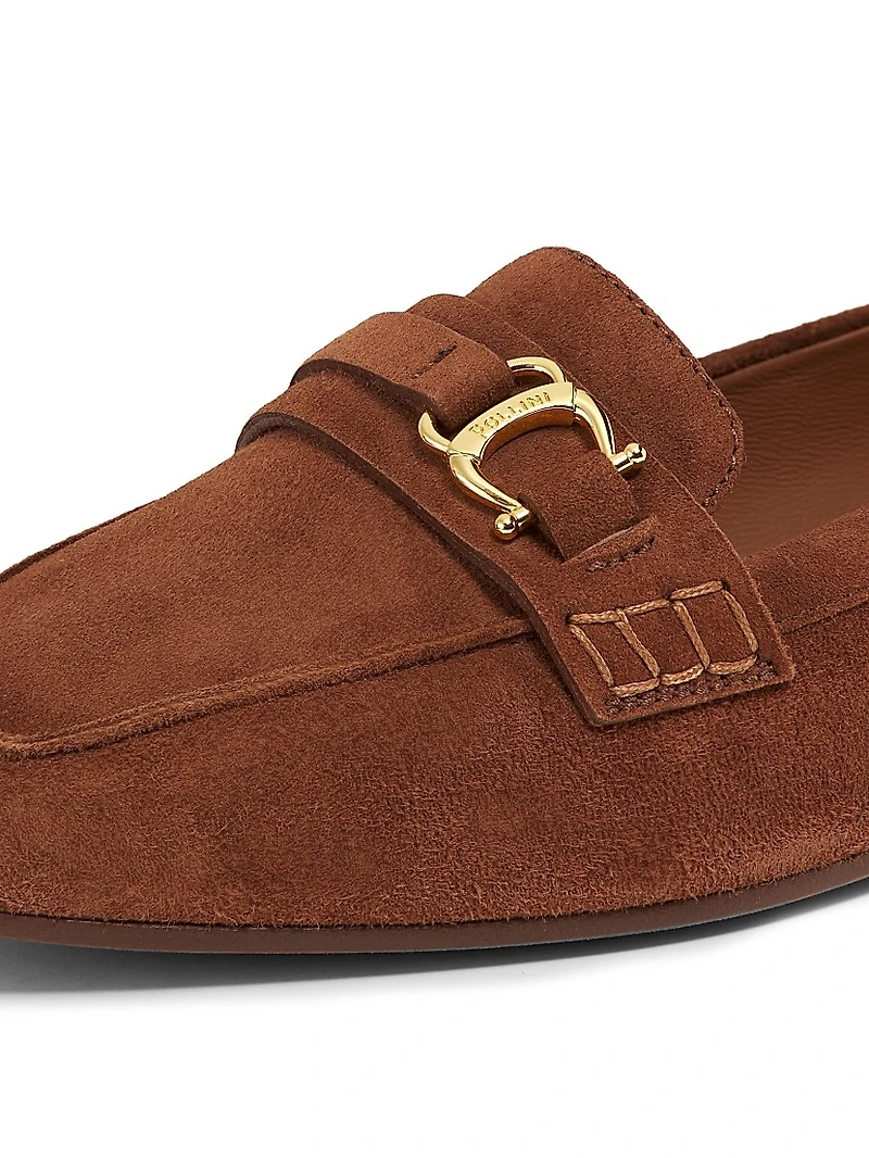 Uptown Suede Bit Loafers
