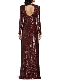 Reese Sequin Column Gown